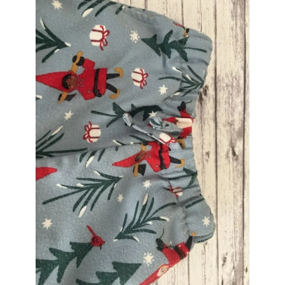 Hanna Andersson‎ Holiday Flannel Pajama Set 2T Holiday Harvest Elves Christmas